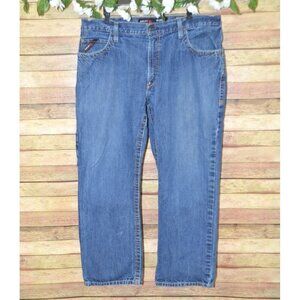 Ariat Work Men's 40x30 Flame Resistant Relaxed Bootcut Western Jeans Cat 2 Denim
